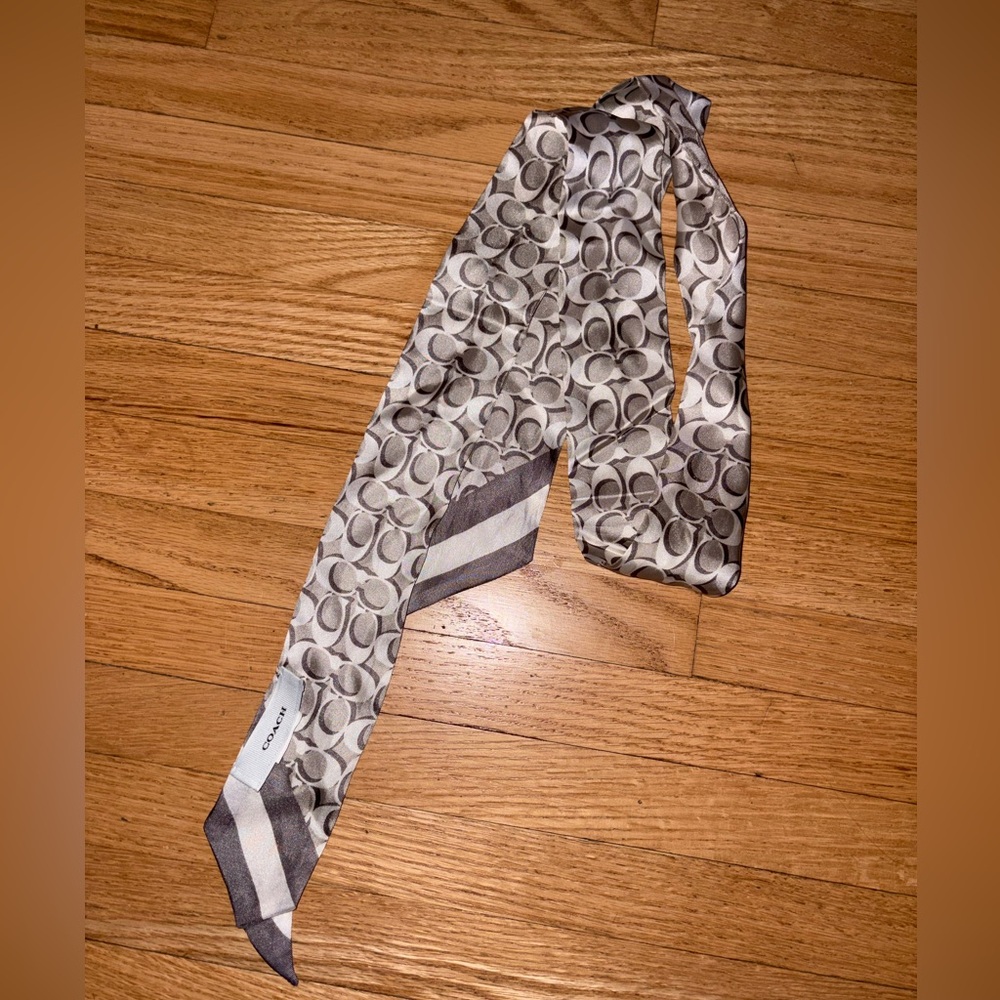 Coach thin silk scarf